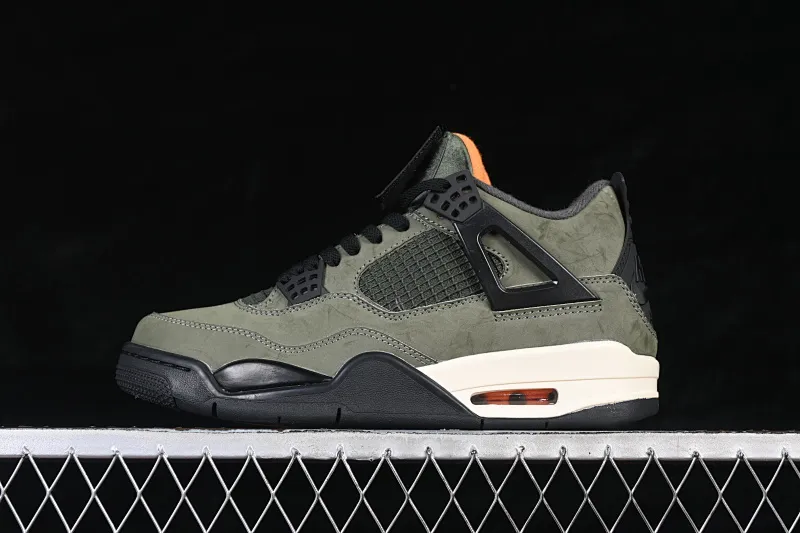 All categories Air Jordan Jordan series basketball shoes Air Jordan 4 Undefeated x Air Jordan 4 OG AJ4 Joe 4 olive green suede IB1519-200